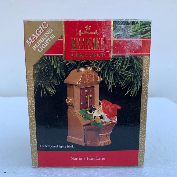 Santa's Hot Line Hallmark Magic Christmas Ornament - 1991 - Picture 3 of 12
